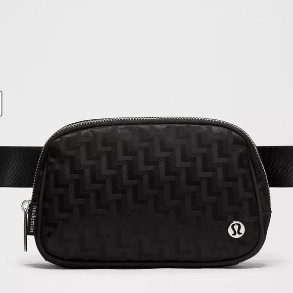 lululemon athletica Handbags - Lululemon Everywhere Belt Bag 1L in Black L Monogram Jacquard